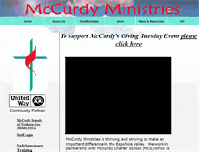Tablet Screenshot of mccurdy.org